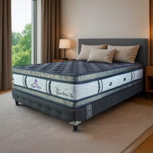 Real Doble Pillow - Colchón + Base Cama + Espaldar